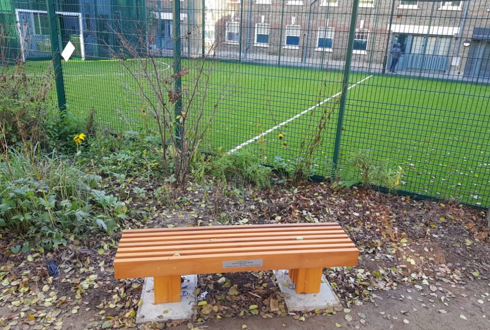 Garden Bench in Memory of Toks Osanife